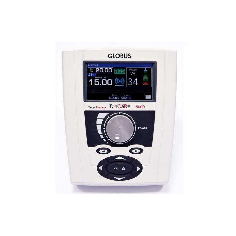 Globus diacare 5000 re tecar terapija - barvni zaslon na dotik s polnilnim sistemom