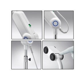 Lamp met lens - fluorescerende gimanord - op vloerlamp