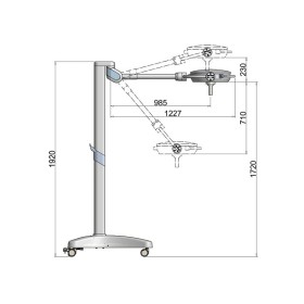 30e pentaled surgical lamp - on stand with battery