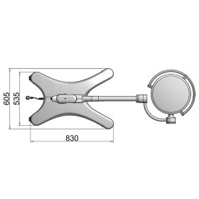 30e pentaled surgical lamp - on stand