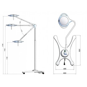 Pentaled 12 - op trolley met accupack