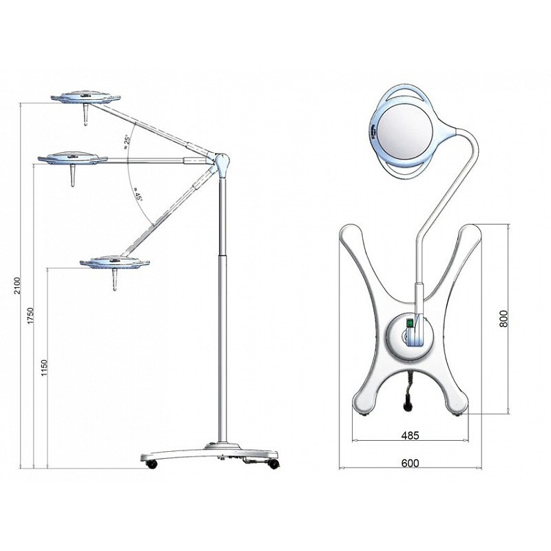 Pentaled 12 - on trolley with battery pack