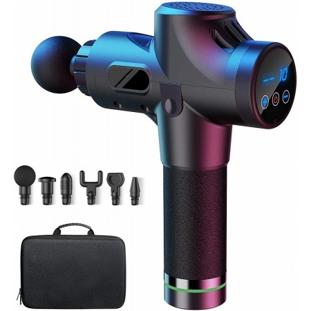 Percussion massager with 30 speeds up to 3,300 rpm