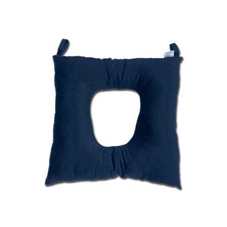 Shaped cushion with hole - in 100% cotton hollow fibre