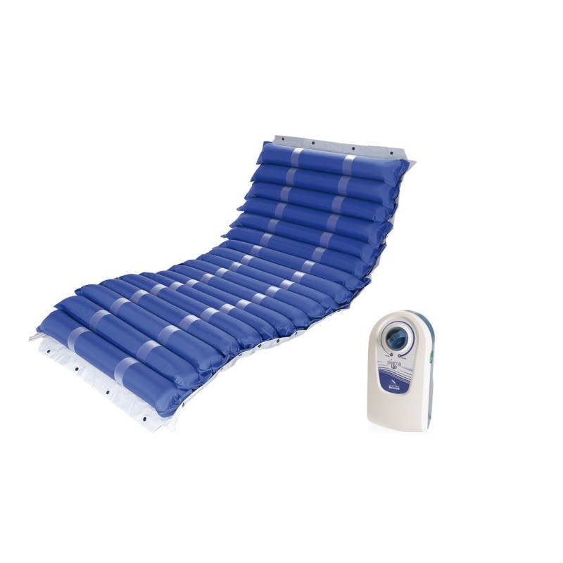 Kit anti-escarres à cycle alterné piuma up - matelas à éléments interchangeables et compresseur avec réglage