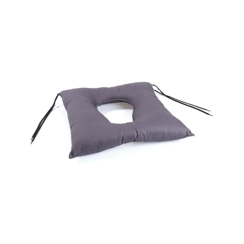 Coussin en fibres creuses en silicone - avec trou - gaine en coton