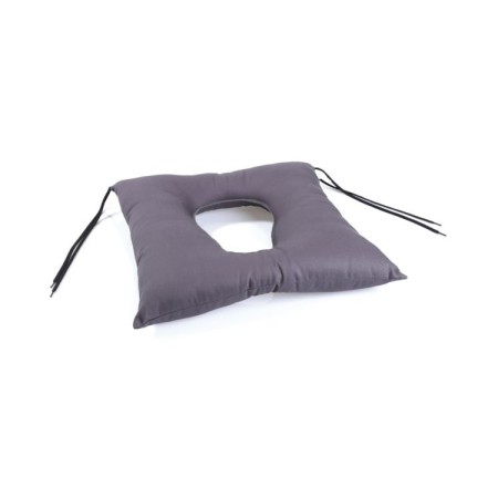 Silicone hollow fiber cushion - with hole - cotton cover