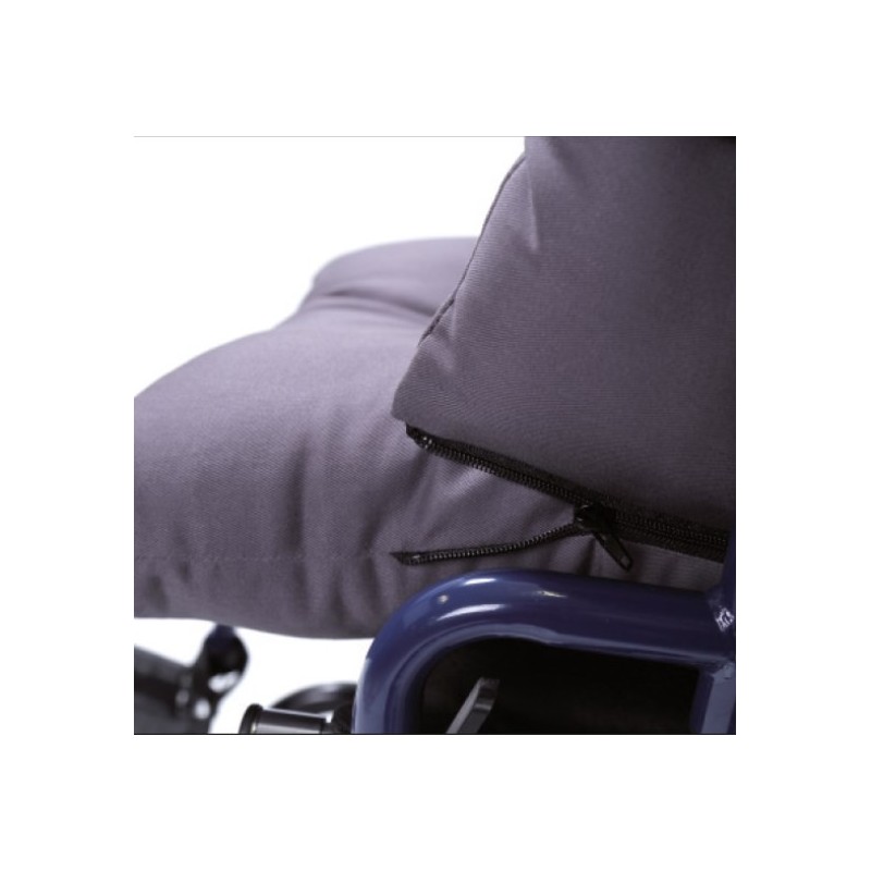 Coussin en fibres creuses en silicone - lot de 3 éléments avec fermetures éclair amovibles - gaine en coton