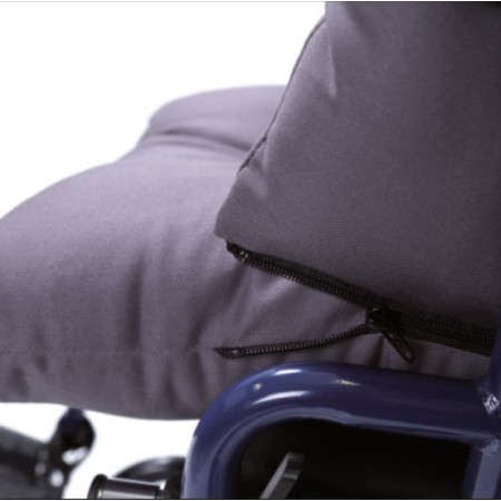 Cuscino in fibra cava siliconata - set 3 elementi con cerniere disinnestabili - fodero in cotone