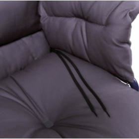 Silicone hollow fiber cushion - set of 3 elements with disengageable zippers - cotton cover