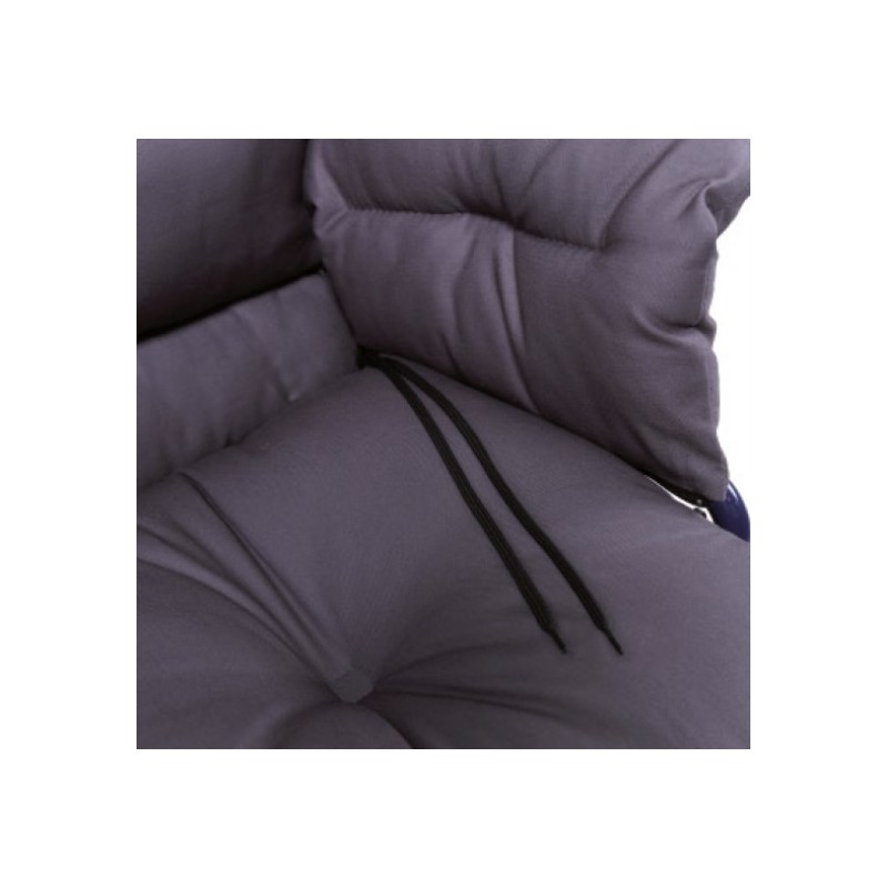 Silicone hollow fiber cushion - set of 3 elements with removable zippers - cotton sheath