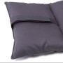 Silicone Hollow Fiber Cushion - Set of 3 Elements with Removable Zippers - Cotton Sheath