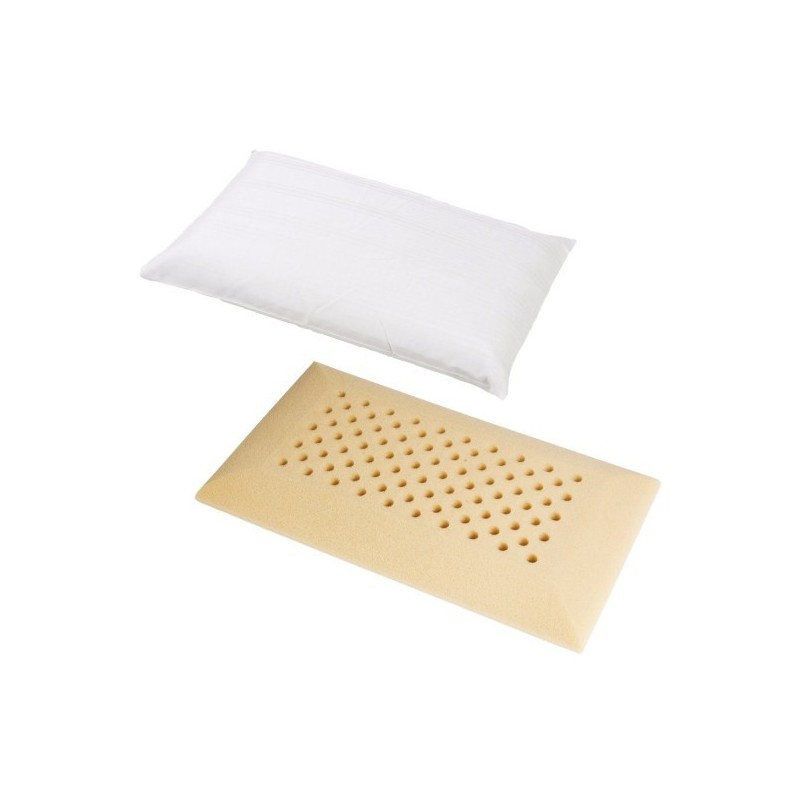 Hospital pillow in polyurethane foam hr21 perforated anti-suffocation