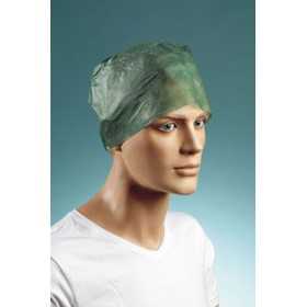 Cap with elastic back in soft and breathable TNT - 100 pcs.