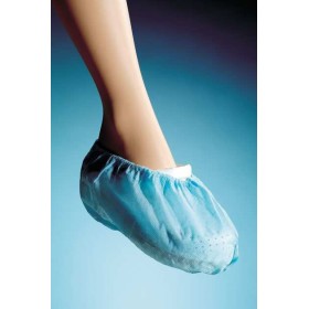 Light blue non-slip breathable non-slip overshoes - 100 pieces