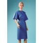 Disposable short-sleeved blue TNT gown - 50 pcs.