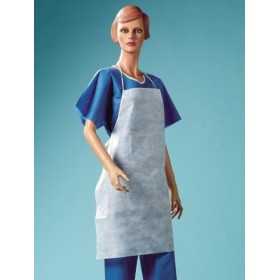 Highly resistant breathable TNT apron with bib - 50 pieces