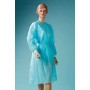 Robe visiteur non-tissé bleu clair - 10 pièces