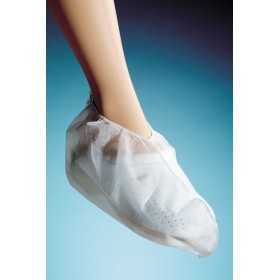 White breathable non-woven overshoes - 100 pieces