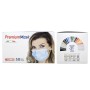 Masque chirurgical filtrant Premium 98% 3 plis Type II avec sangles élastiques - Adultes - Rouge - Paquet 50 pièces.