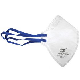 Masque filtrant G-prime ffp3 - blanc avec élastiques bleus - gb,fr,it,es,de - pack 30 pièces.