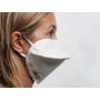 Reusable mycroclean bfe 99.8% mask - double layer, white/white - with nose piece