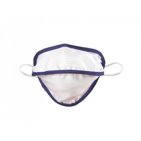 Mycroclean Masque Réutilisable Junior/ Adultes Petit BFE 99.8% - Blanc/Bleu