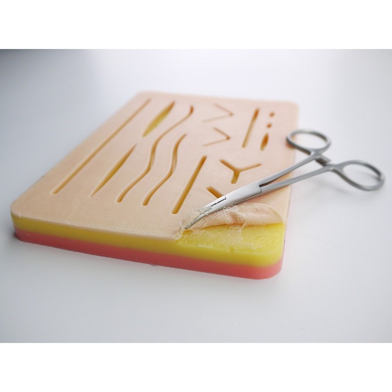Coussin de pratique de suture avec maille