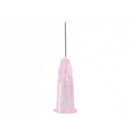 Aiguille Luer Sclérothérapie/Filler 32g 0,23x12mm - rose - pack 100 pièces.