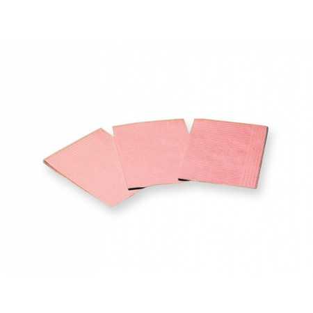 Lingettes polyenduites 33x45 cm - rose - pack 500 pièces.