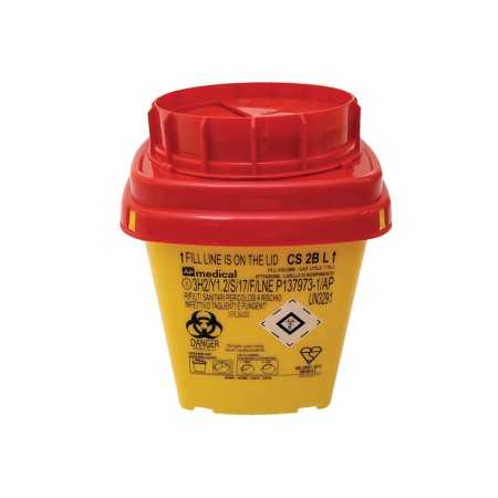CS-Line Abfallbehälter für scharfe Gegenstände – 2 Liter – Packung. 60 Stk.