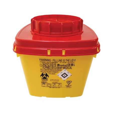 Conteneur à déchets pour objets tranchants cs line - 5 litres - paquet 30 pièces.