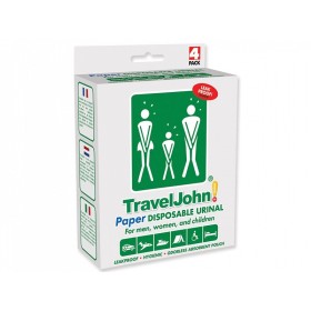 Traveljohn tragbare Papiertoilette – 800 cc – Packung. 4 Stück.