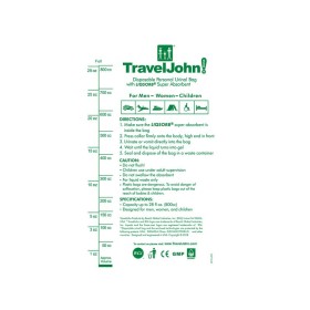 Przenośna toaleta papierowa traveljohn - 800 cc - opakowanie 4 szt.