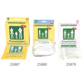 Traveljohn tragbare papiertoilette - 800 cc - packung 4 stk.