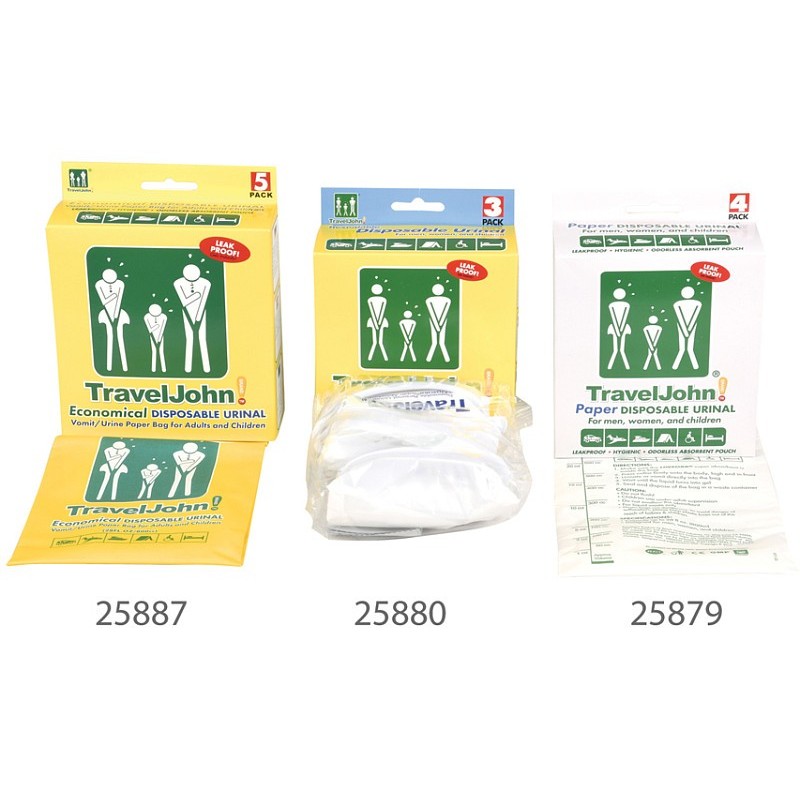 Traveljohn portable paper toilet - 800 cc - pack. 4 pcs.
