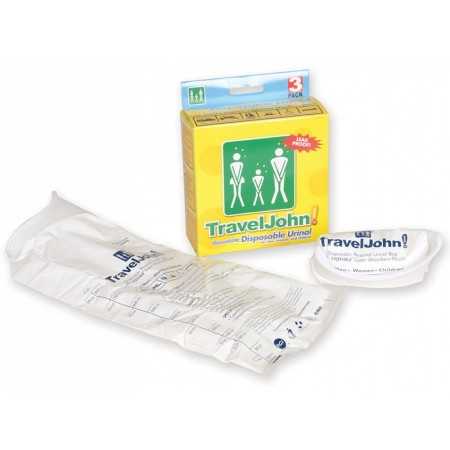 Inodoro portátil Traveljohn - 800 cc - pack 3 uds.