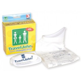Toaletă portabilă traveljohn - 800 cmc - pachet 3 buc.