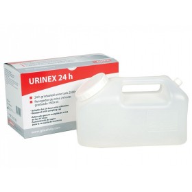 Réservoir d’urine 24 heures 2500 ml - boîte individuelle - pack 27 pièces.