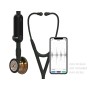 3m littmann stetoscopio core digital - 8863 - nero - finiture rame brillante