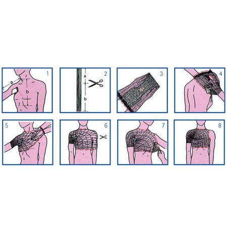 Elastisches schlauchnetz – 10 gauge, für schultern, körper, rücken