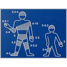 Elastisches schlauchnetz – 10 gauge, für schultern, körper, rücken