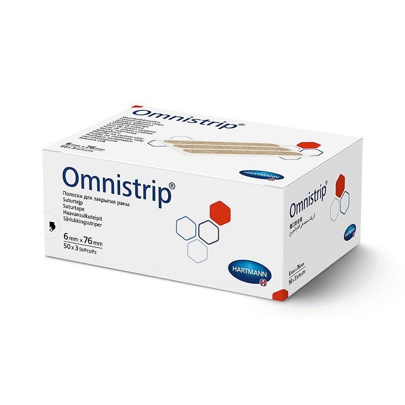 Suture adesive sterili omnistrip 50 bustine da 3 strip 6x76 mm