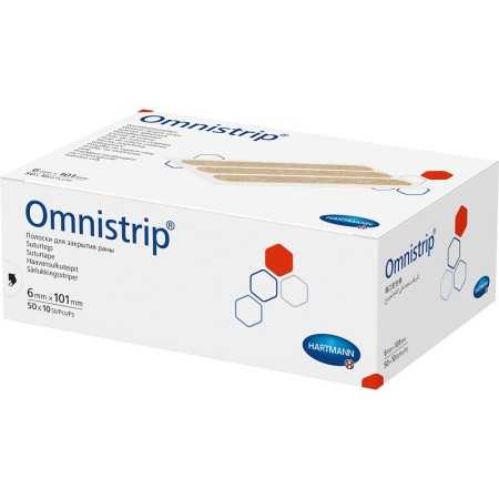 Sutures adhésives stériles Omnistrip 50 sachets de 10 bandes 6x101 mm