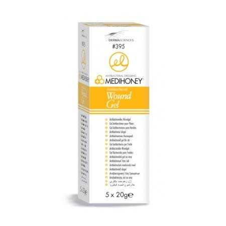 Medihoney Wound Antibacterial Gel dressing - 5 tubes of 20 g