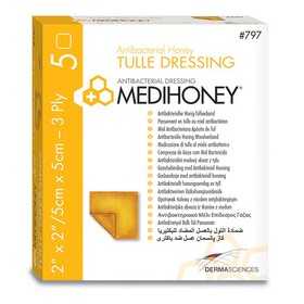 Medihoney 3-Ply Tulle Dressing - 5 dressings