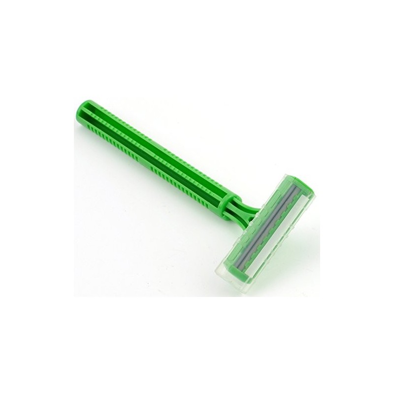 Disposable double-bladed trichotomy razor - 100 pcs.