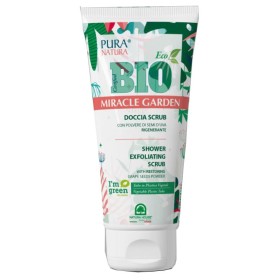 Exfoliant corporal bio pentru duș miracle garden cu pudră de semințe de struguri - regenerant - 200 ml