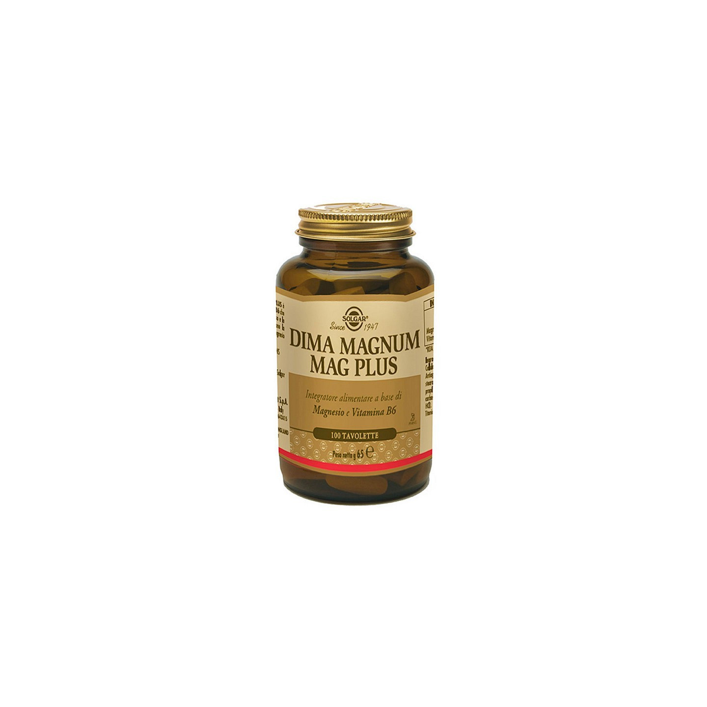 Solgar Dima Magnum Mag Plus 100 tavolette