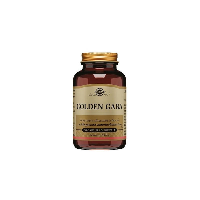 Solgar golden gaba 50 veggie capsules (gamma-aminobutyric acid) - 50 capsules